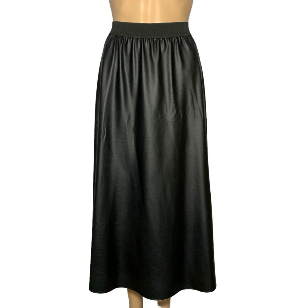 Persona by Marina Rinaldi Black A-Line Midi Skirt Women’s Size XL NWT Designer